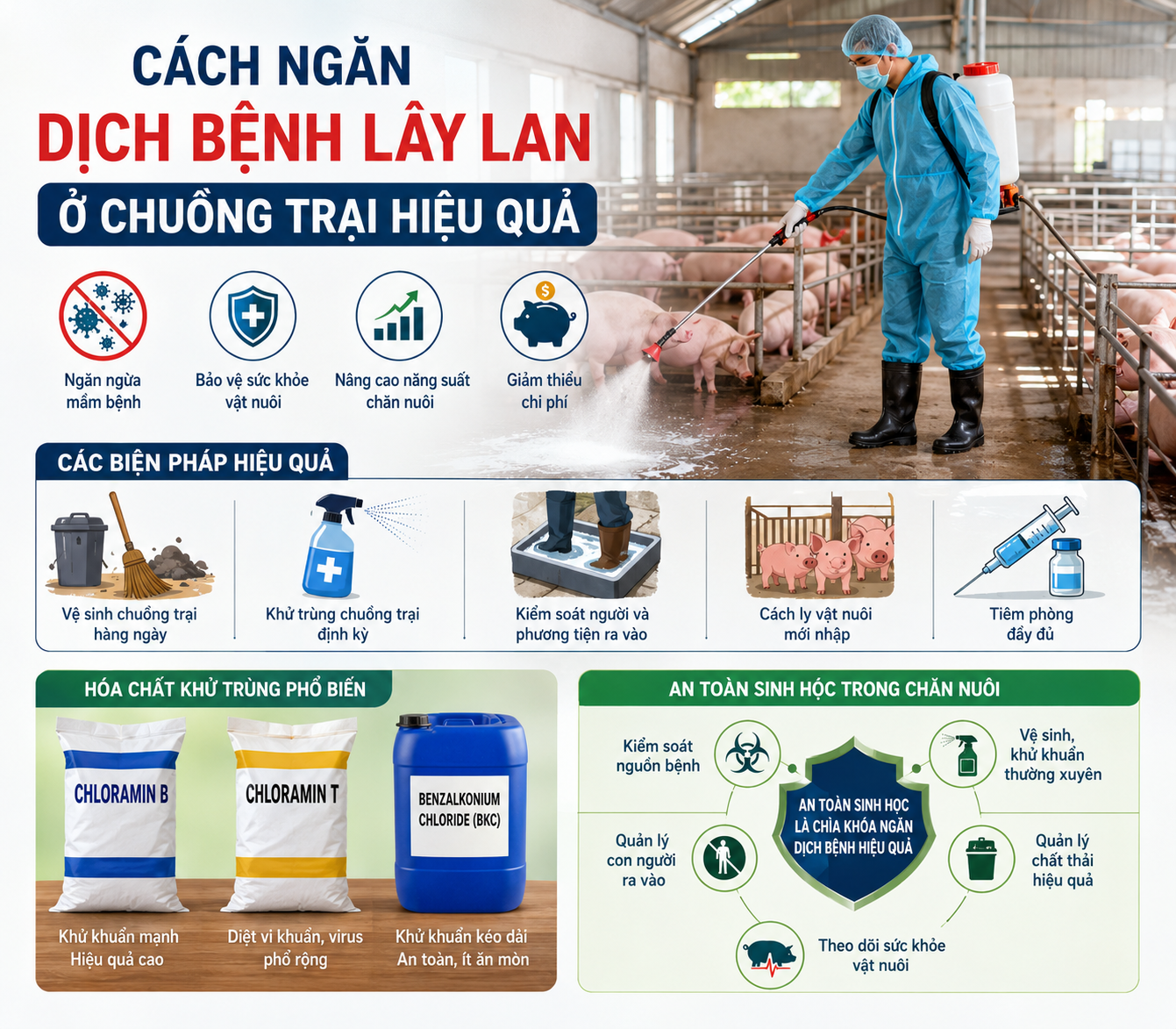 Cách Ngăn Dịch Bệnh Lây Lan Ở Chuồng Trại Hiệu Quả