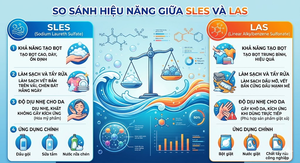 So sánh giữa SLES và LAS