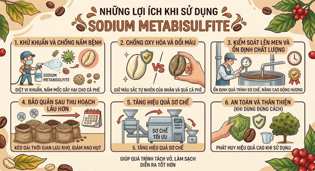 Những lợi ích khi sử dụng Sodium Metabisulfite
