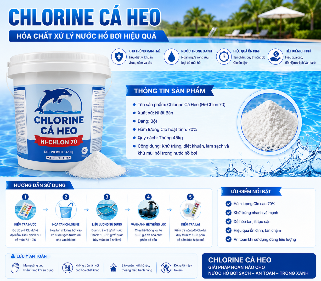 chlorine cá heo