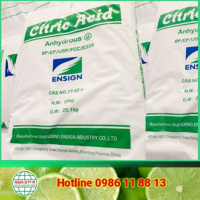 Citric Acid Anhydrous | Axit Citric Khan | Phụ Gia Thực Phẩm E330