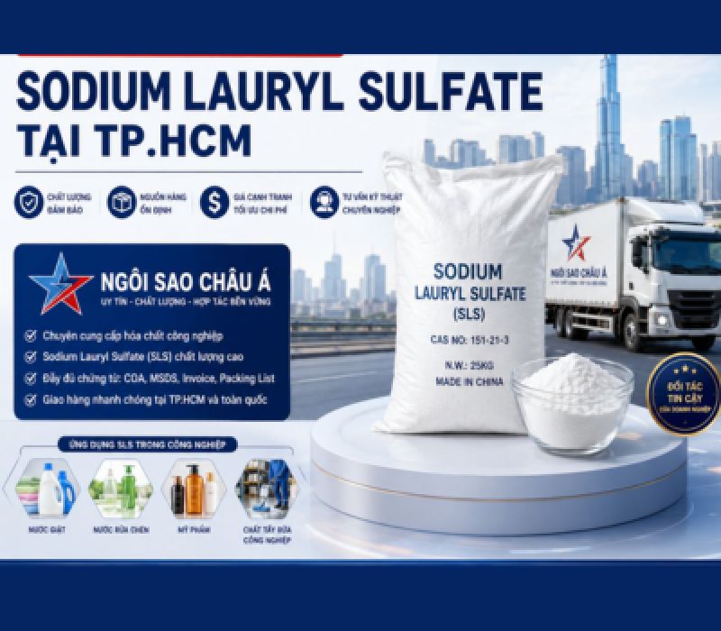 Nh&agrave; Cung Cấp H&oacute;a Chất Sodium Lauryl Sulfate Tại TP.HCM