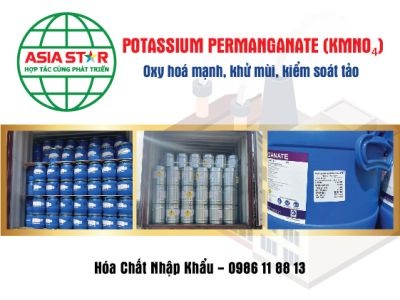POTASSIUM PERMANGANATE (KMnO₄) – Chất oxy hóa mạnh, khử mùi, kiểm soát tảo hiệu quả