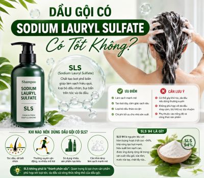 Dầu Gội C&oacute; Sodium Lauryl Sulfate C&oacute; Tốt Kh&ocirc;ng?