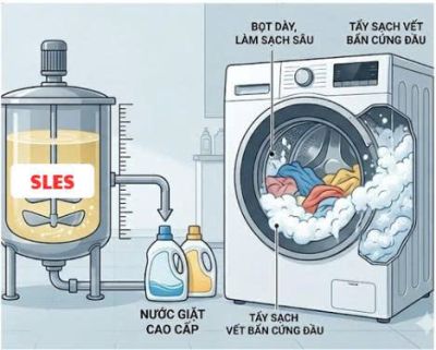 SLES L&agrave; G&igrave;? Ứng Dụng Của SLES Trong Sản Xuất Nước Giặt?