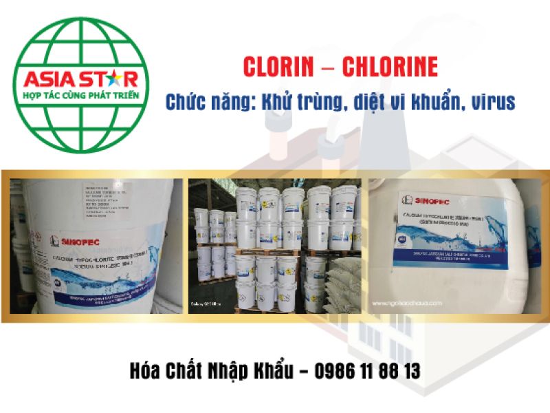 CLORIN &ndash; CHLORINE: Chất khử tr&ugrave;ng, diệt vi khuẩn v&agrave; virus hiệu quả