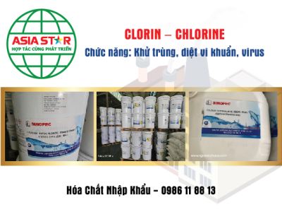 CLORIN – CHLORINE: Chất khử trùng, diệt vi khuẩn và virus hiệu quả