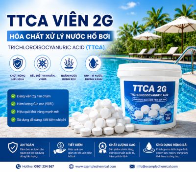 TTCA Vi&ecirc;n 2g &ndash; H&oacute;a Chất Xử L&yacute; Nước Hồ Bơi