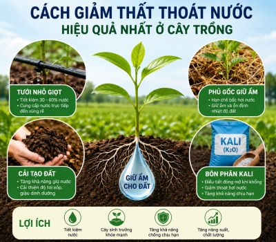 C&Aacute;CH GIẢM THẤT THO&Aacute;T NƯỚC HIỆU QUẢ NHẤT Ở C&Acirc;Y TRỒNG