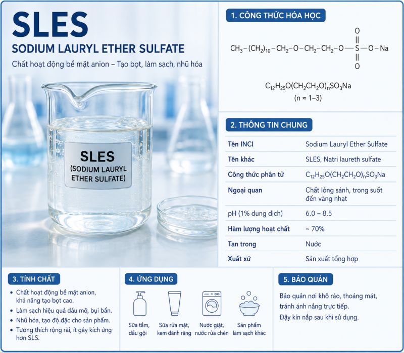 SLES (SODIUM LAURYL ETHER SULFATE)