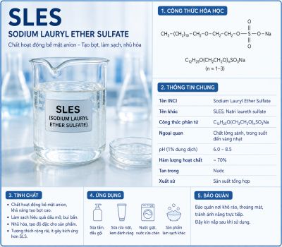SLES (SODIUM LAURYL ETHER SULFATE)