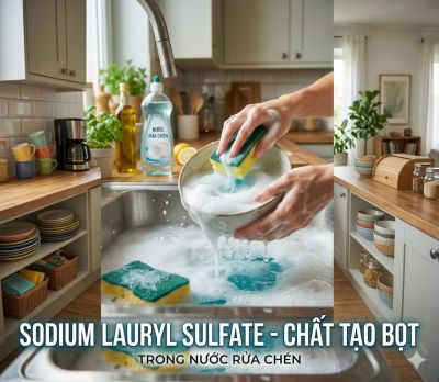 Sodium Lauryl Sulfate - Chất Tạo Bọt Trong Nước Rửa Ch&eacute;n