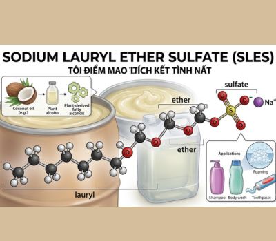 Sodium Lauryl Ether Sulfate l&agrave; g&igrave;? Ứng dụng như thế n&agrave;o?