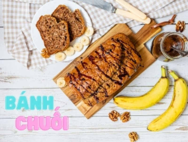 C&aacute;ch l&agrave;m b&aacute;nh chuối nướng thơm ngon, đơn giản tại nh&agrave;