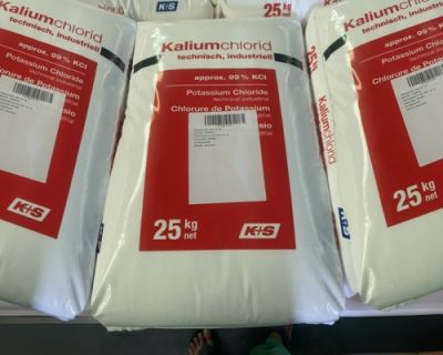 KCl Công Nghiệp Đức – Kali Clorua K+S Chuẩn 99%, Bao 25kg
