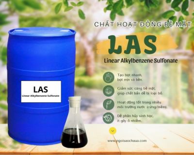Chất hoạt động bề mặt LAS &ndash; Giải ph&aacute;p tẩy rửa hiệu quả cho ng&agrave;nh giặt rửa