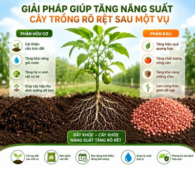 GIẢI PH&Aacute;P GI&Uacute;P TĂNG NĂNG SUẤT C&Acirc;Y TRỒNG SAU MỖI VỤ