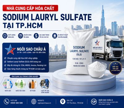 Nh&agrave; Cung Cấp H&oacute;a Chất Sodium Lauryl Sulfate Tại TP.HCM