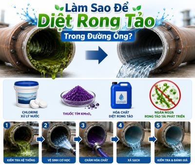 L&agrave;m Sao Để Diệt Rong Tảo Trong Đường Ống?