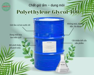 PEG 400 &ndash; Chất giữ ẩm, dung m&ocirc;i an to&agrave;n cho mỹ phẩm v&agrave; h&oacute;a chất tẩy rửa