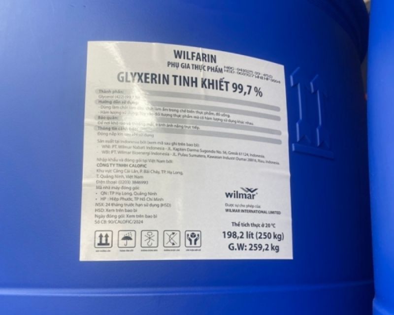 Glycerine Thực Phẩm 99.7% &ndash; Phụ Gia Tinh Khiết, Giữ Ẩm &amp; Tạo Vị Ngọt Tự Nhi&ecirc;n